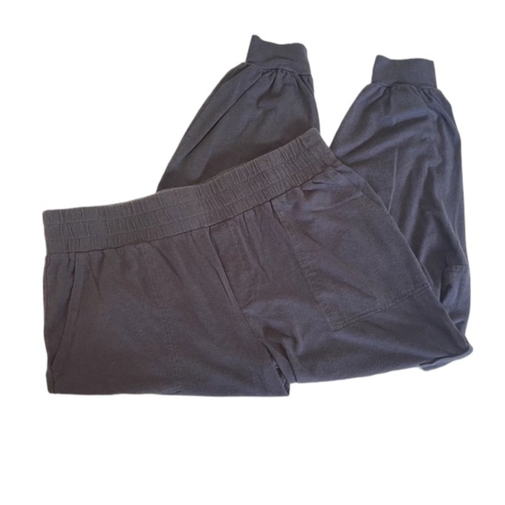AnyBody Grey Blue Casual Cargo Style Lounge Jogger Sweat Pants Size MP